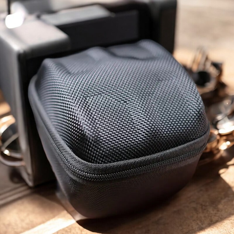 1 Slot Black & Black Watch Hard Case Watch Roll travel case, Storage Case