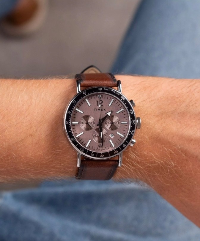 Timex Watch Mens Gents Chronograph Waterbury 100m WR TW2W47300 RRP £135