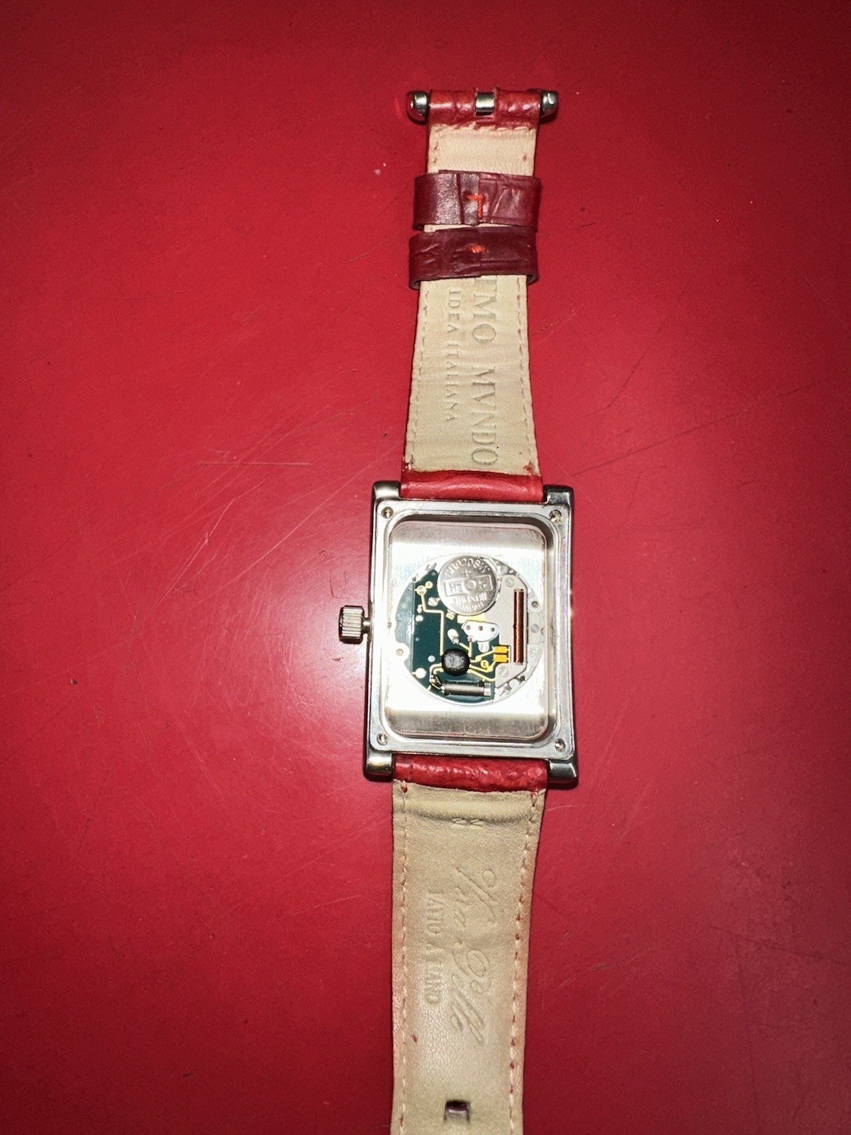 RITMO MUNDO Idea Italiana, Hi Tech Mvt. Red Face, Serviced, New Battery, JAPAN