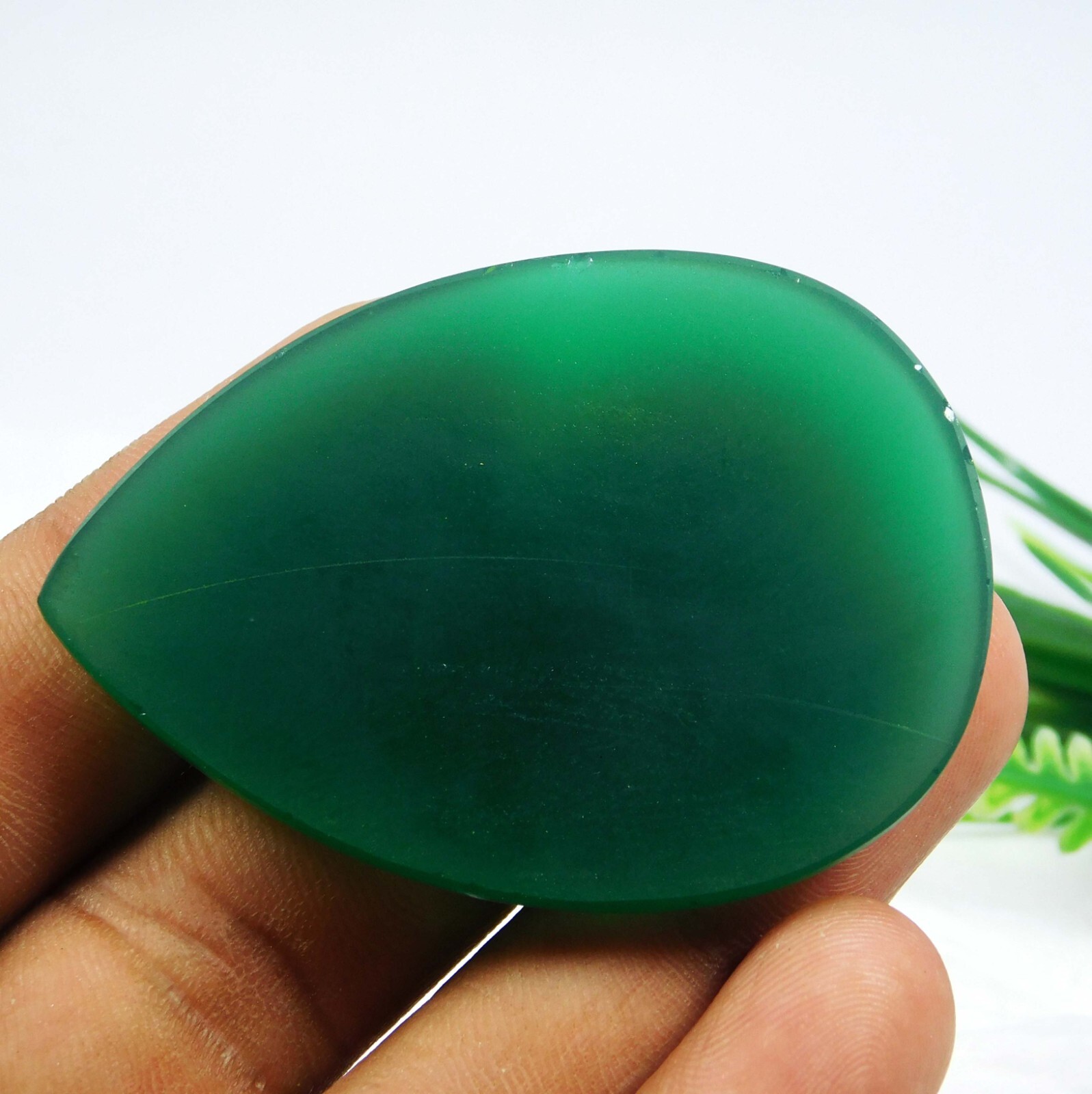 97.70 Ct Natural Green Onyx Sulemani Hakik Loose Gemstone For Jewelry Making
