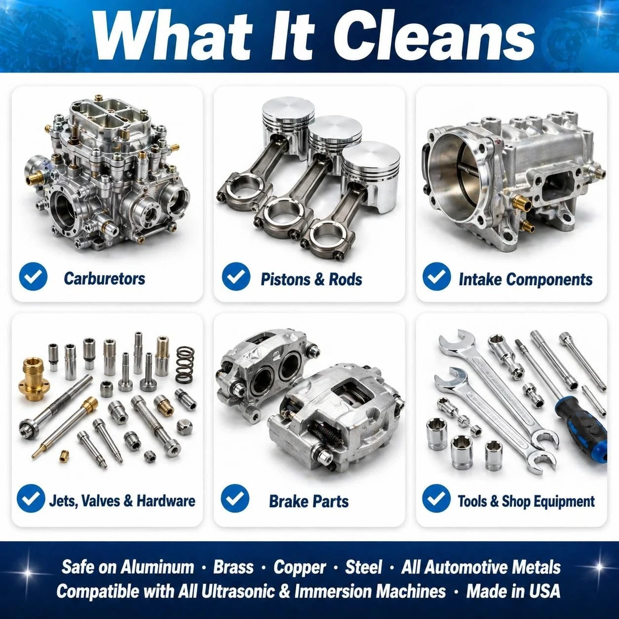 32 Oz. Ultrasonic Carburetor & Parts Cleaner Solution