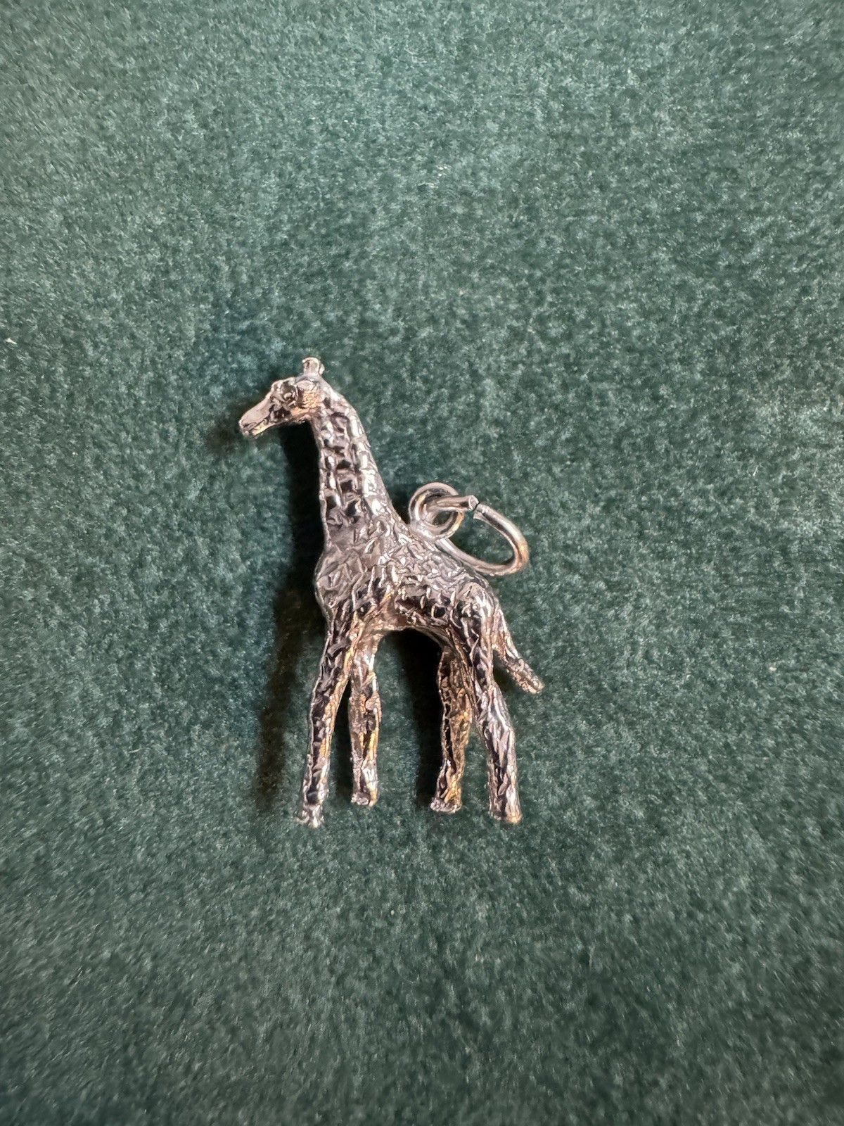 Sterling Silver Giraffe Charm Rembrandt 925 Animal RQC 1156 jungle zoo