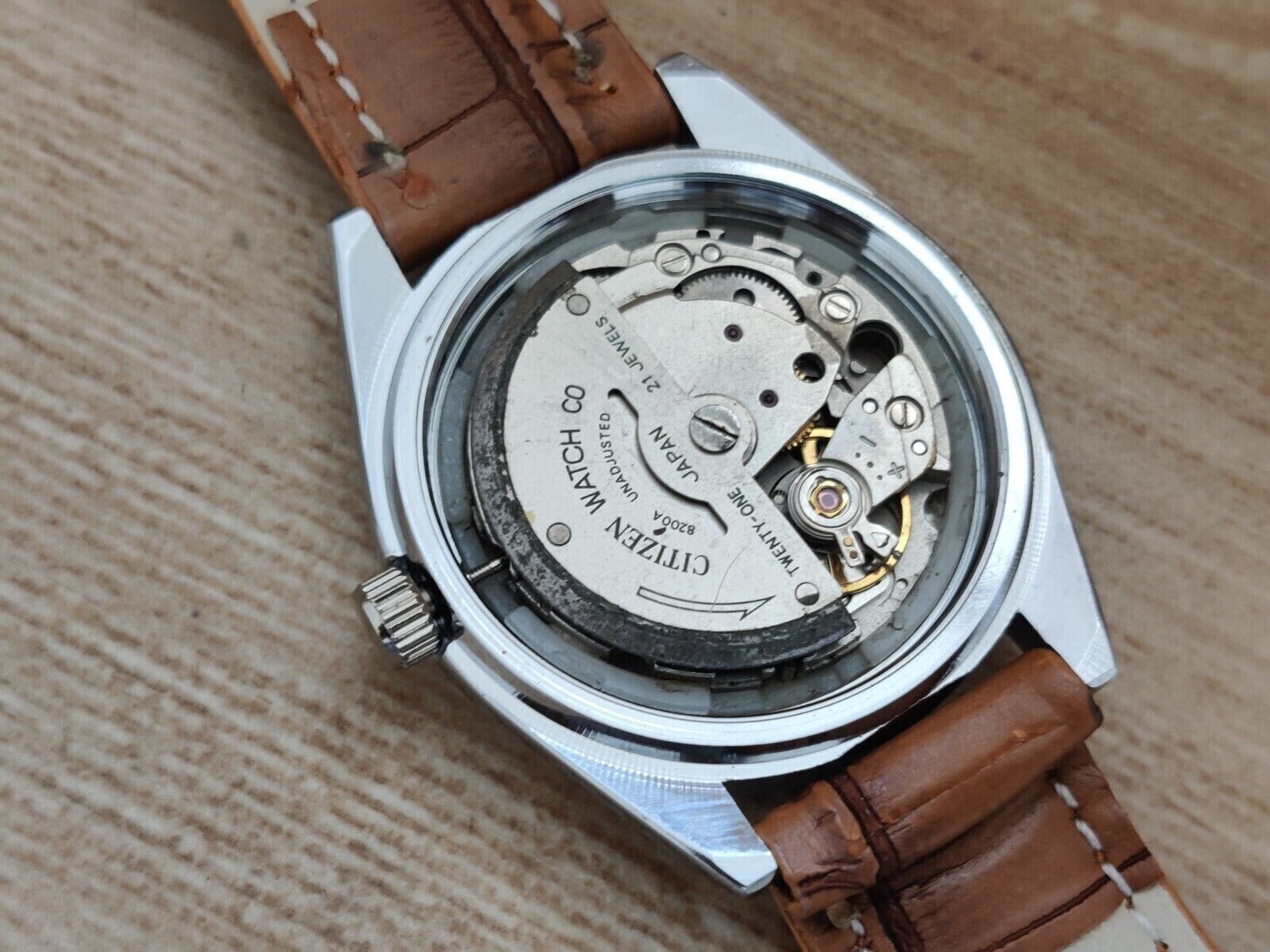 Vintage Citizen Automatic Japan Made Black Dial Day/ Date Men’s Wrist Good Watch