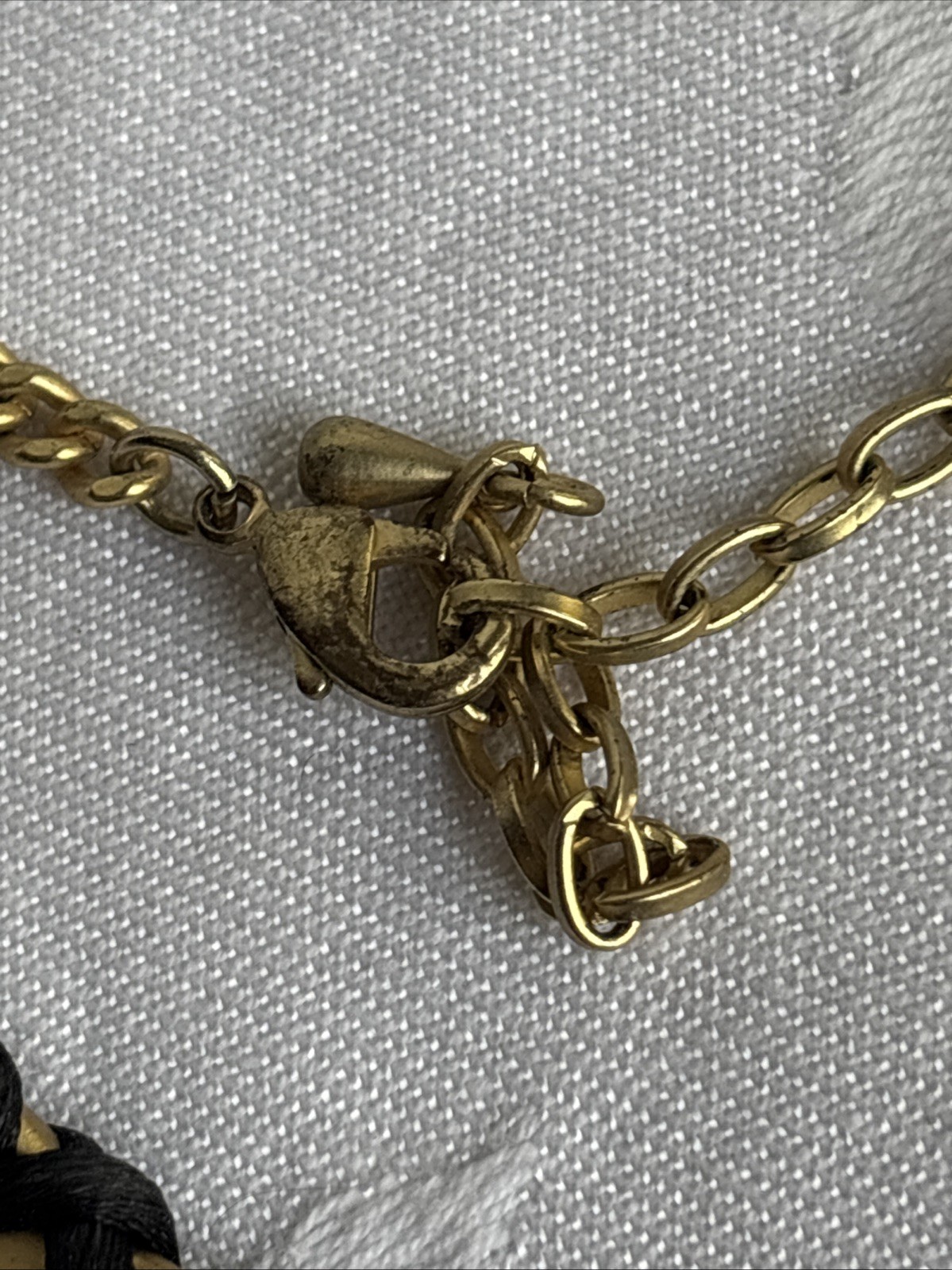 Park Lane Fascinated Necklace Satin Brushed GoldTone Black & Joan Rivers Earring