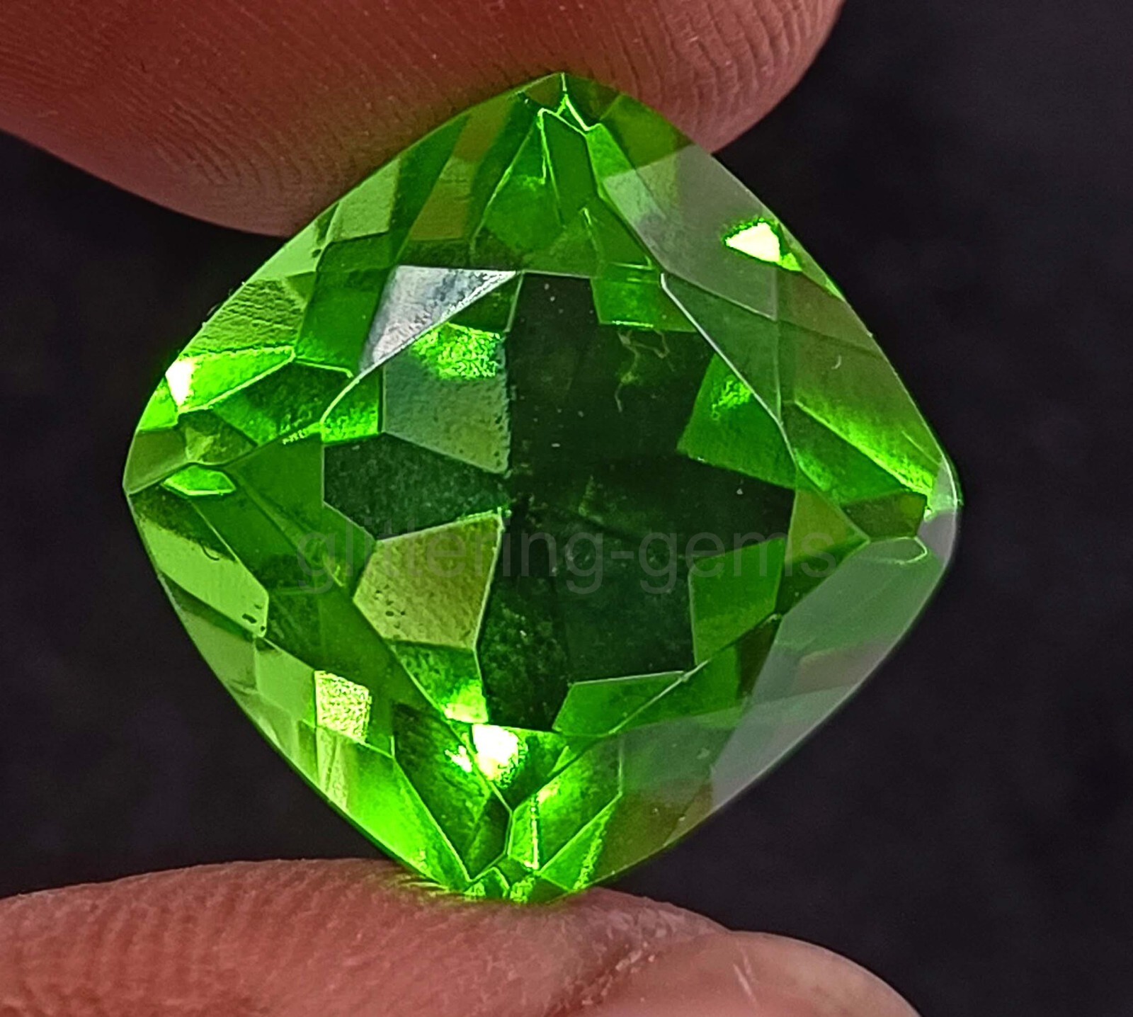 11.60 Ct Cushion Cut IGL Certified Zambian Natural Green Emerald Loose Gems 5MST