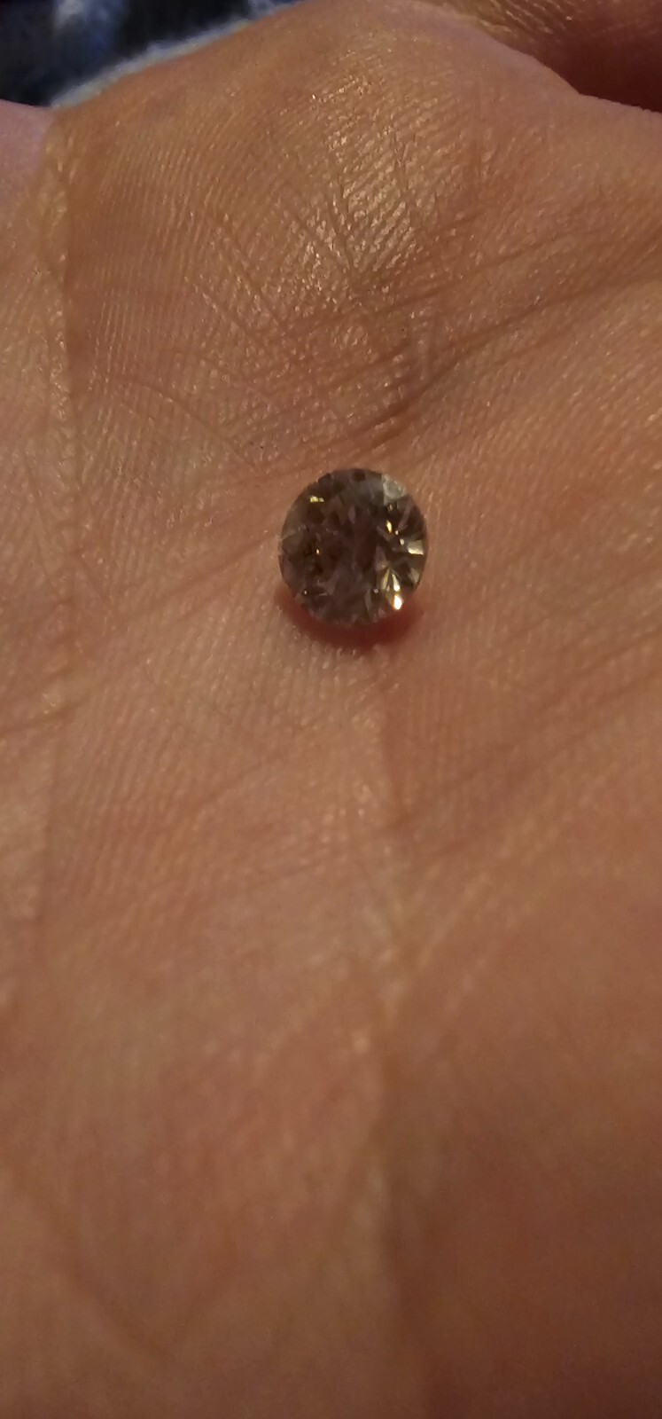 0.80ct flawless champagne diamond