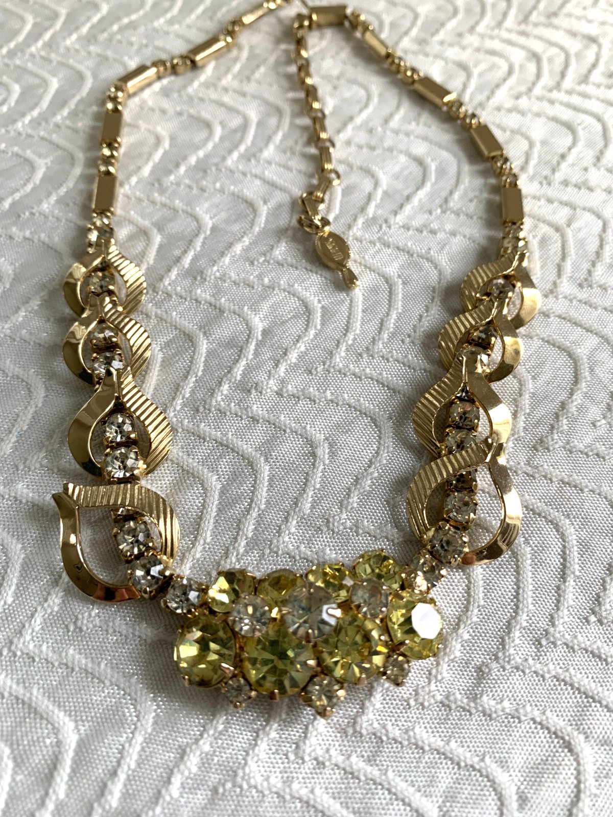 Vintage Sarah Coventry Jonquil Necklace, Evening Comet Set~Emmons Rhinestone Set