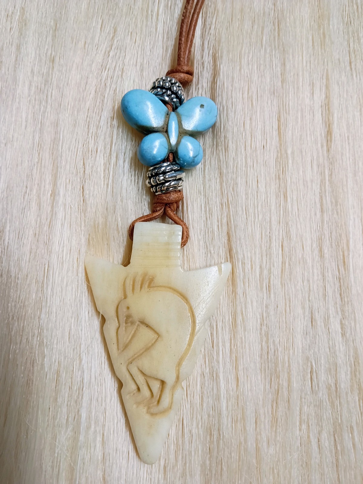 Kokopeli Bone Necklace