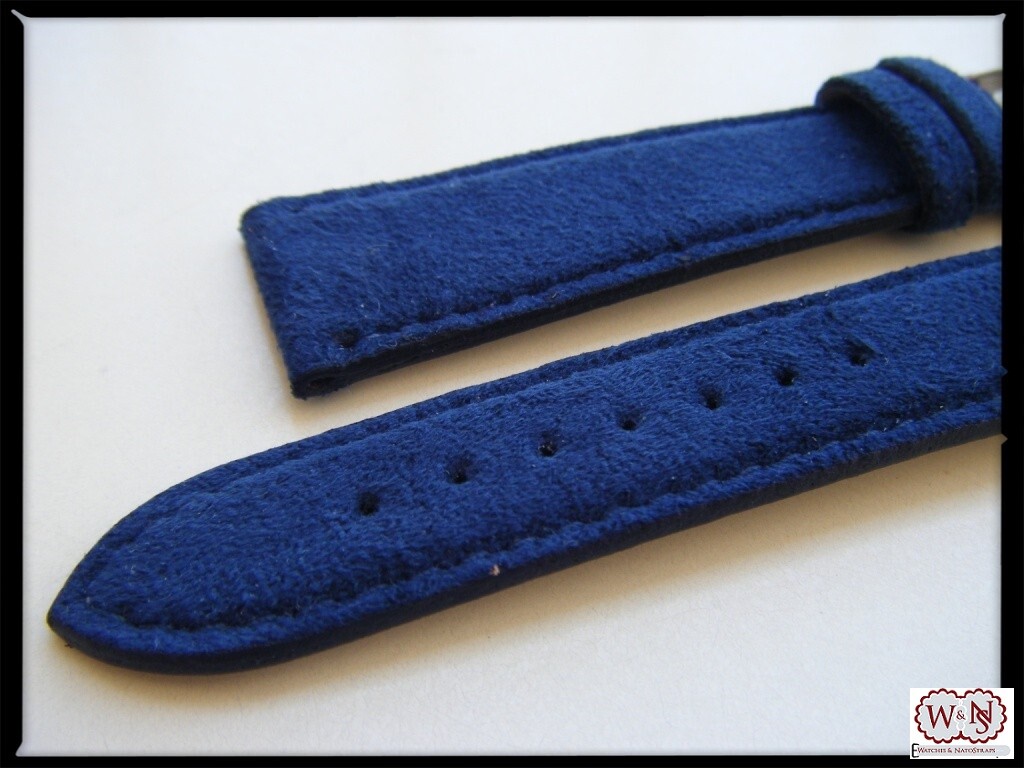 Navy Blue Alcantara Strap 20/16