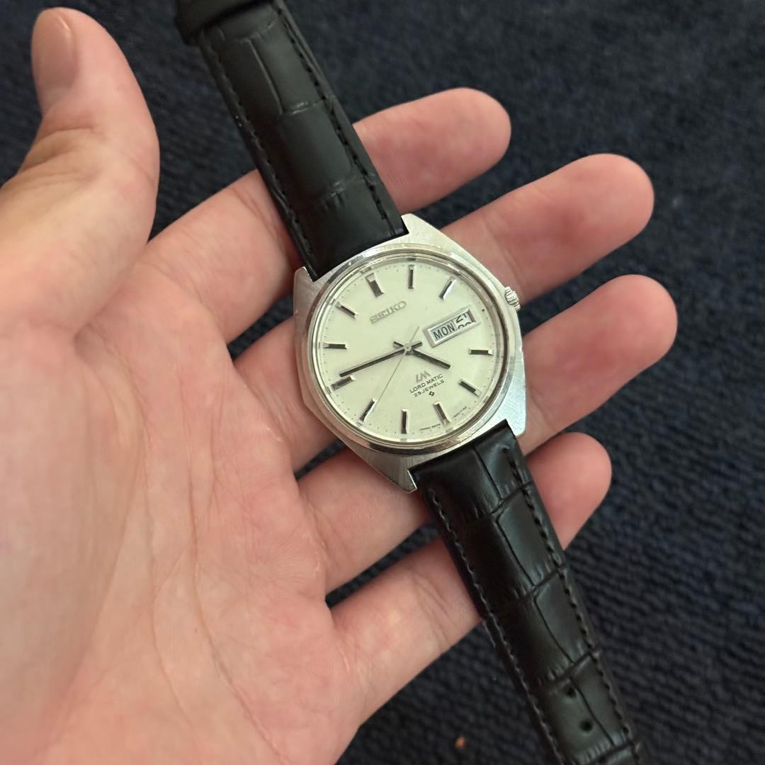 Vintage 1968 SEIKO LORD MATIC 5606-9000 Men’s From Japan NEW belt