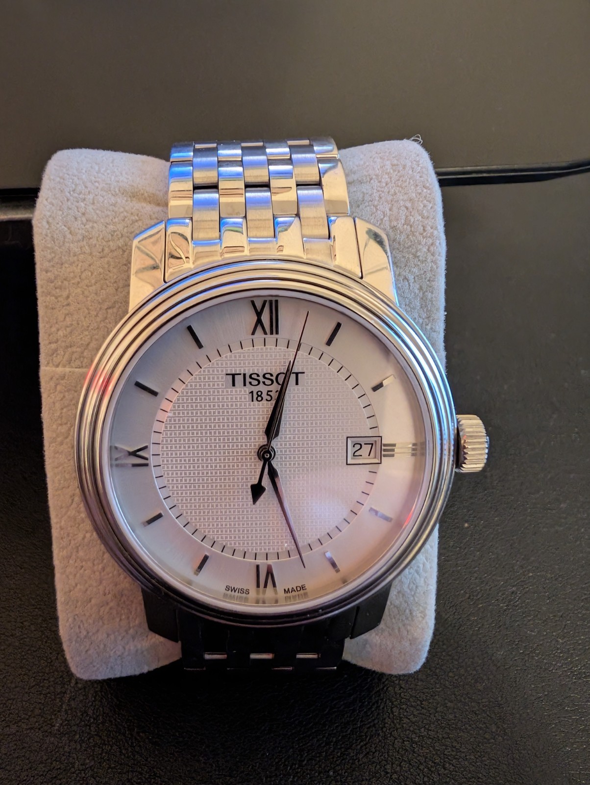 Tissot Bridgeport T097410A Swiss Silver Dial Mens Watch w/ Box MINT FULL SET