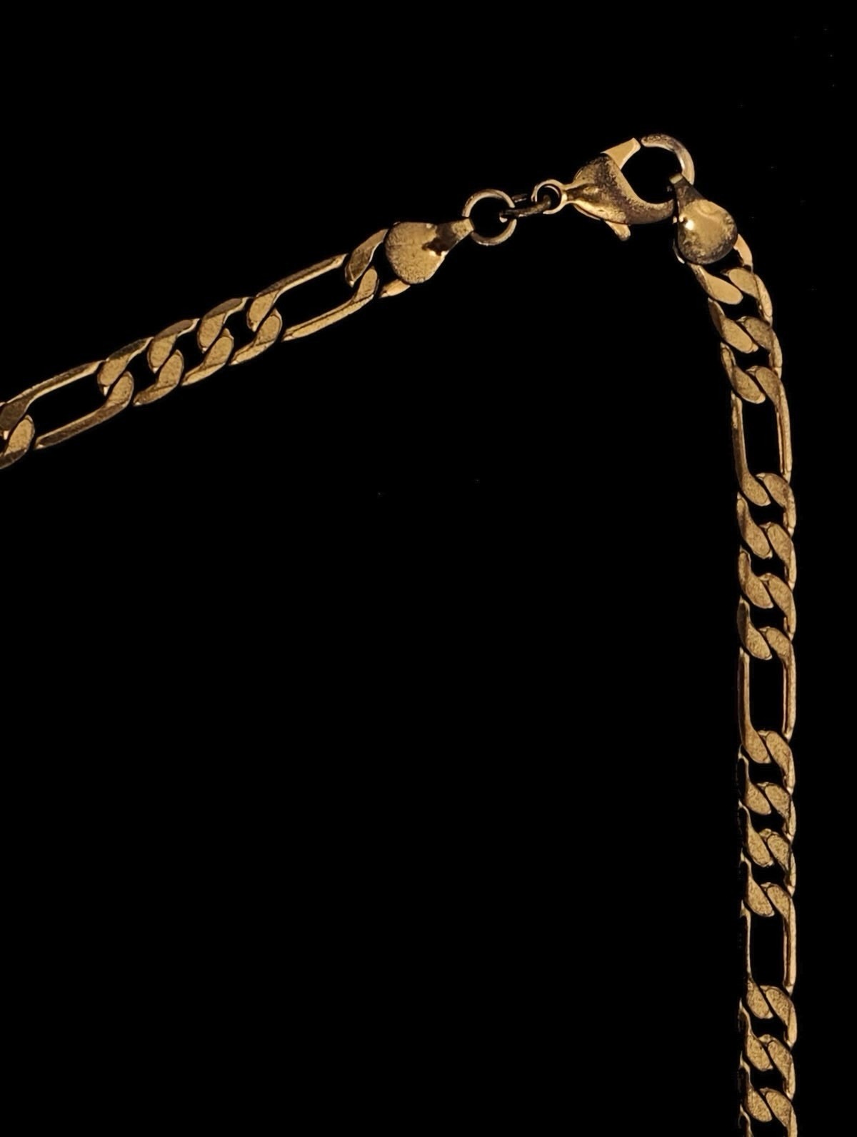 Gold-Tone Figaro Chain Necklace