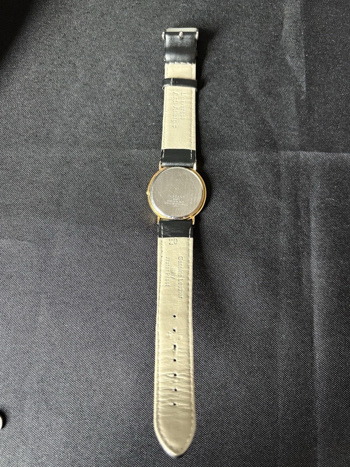 Vintage Tuscany Moon Phase Quartz Watch Japan Movt Gold Tone 33MM New Battery