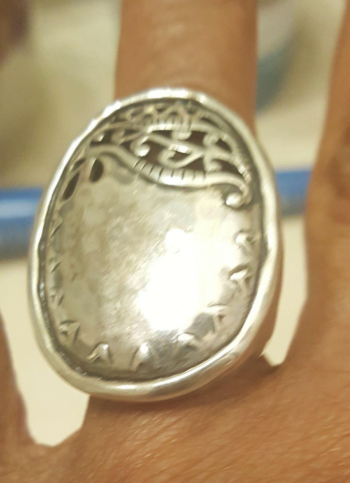 Silpada Sterling Silver “Reflection” Chunky Ring Size 6 R2939