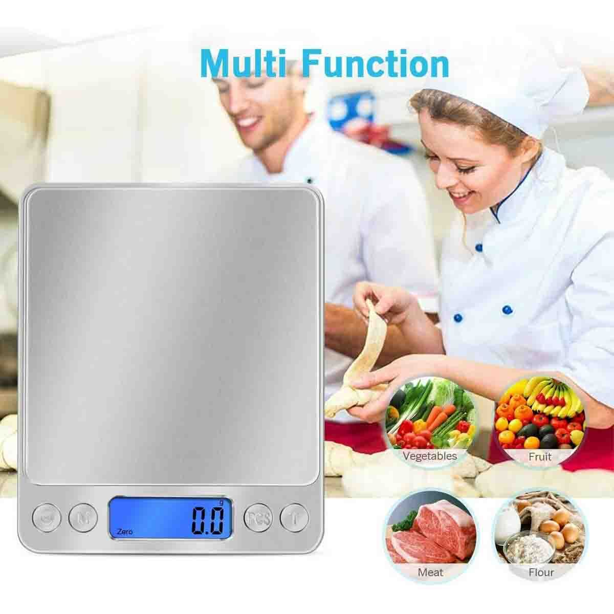 Food Scale, Kitchen Scale with Back-Lit LCD, 6.6lbs/3KG, 0.01oz/0.1g Accuracy