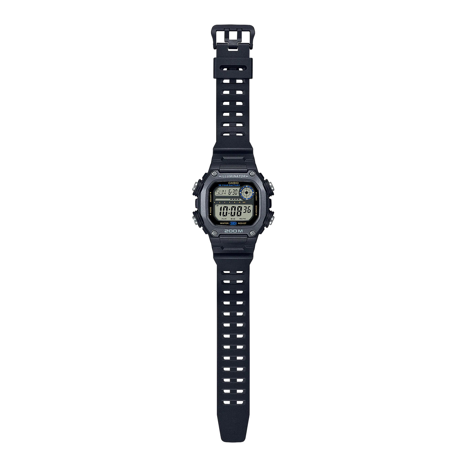 Casio DW291HX-1A Illuminator Men’s Digital Black/Gray Resin Strap Watch