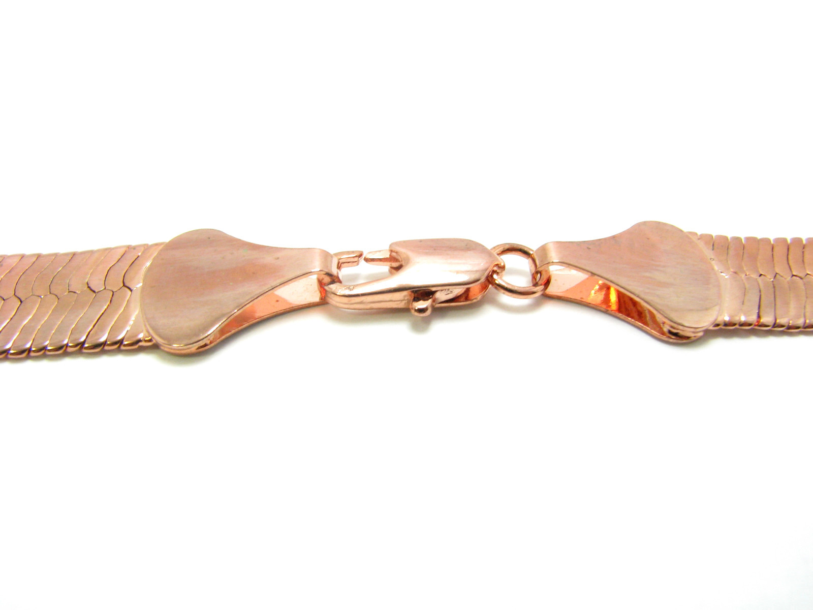 Herringbone Chain 14k Rose Gold Plated 7 mm 9 mm 11 mm Wide 20″ 24″ 30″ Necklace