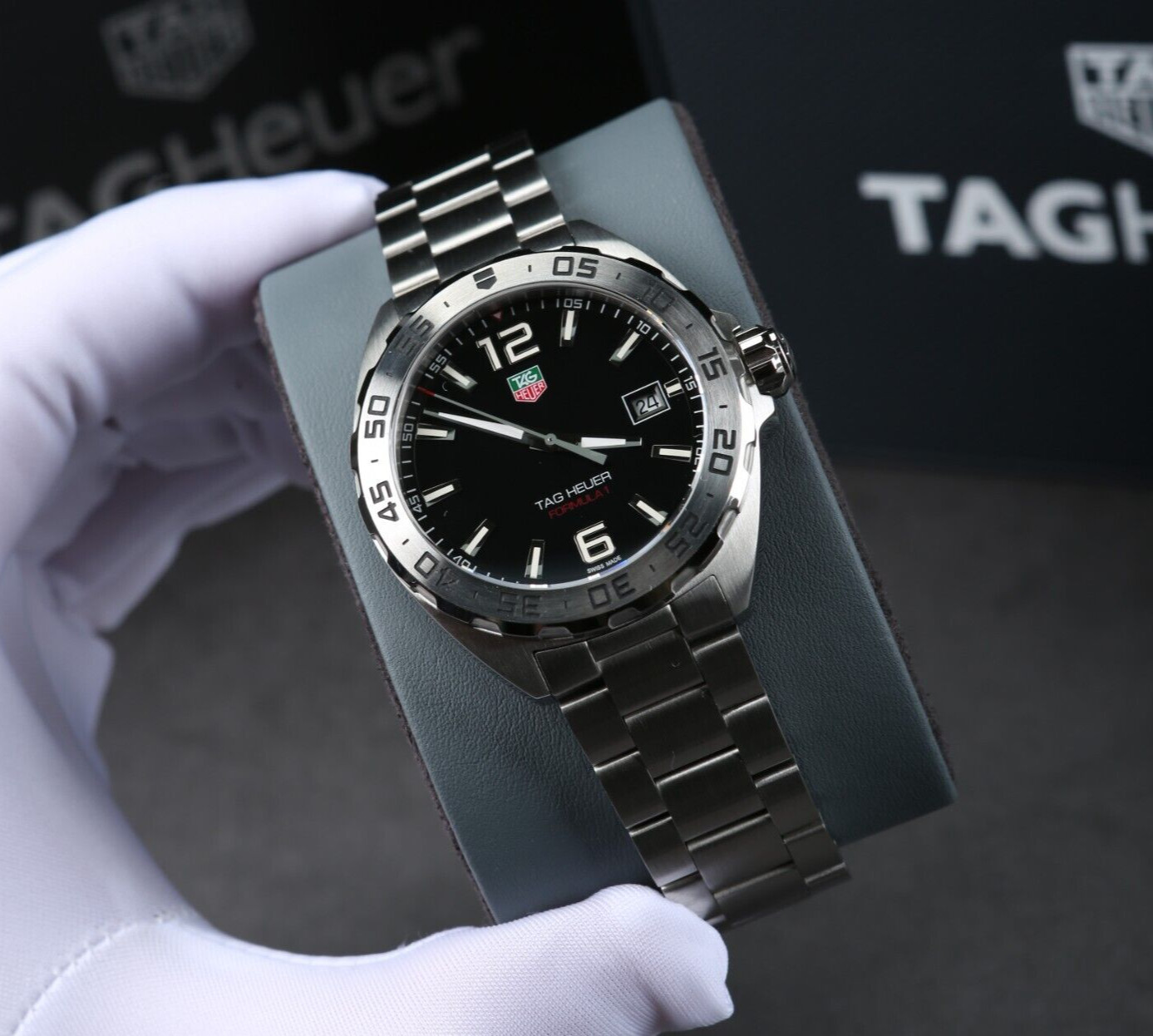 Authentic Full Set Unworn 41mm Tag Heuer WAZ1112.BA0875 Formula 1 men’s watch