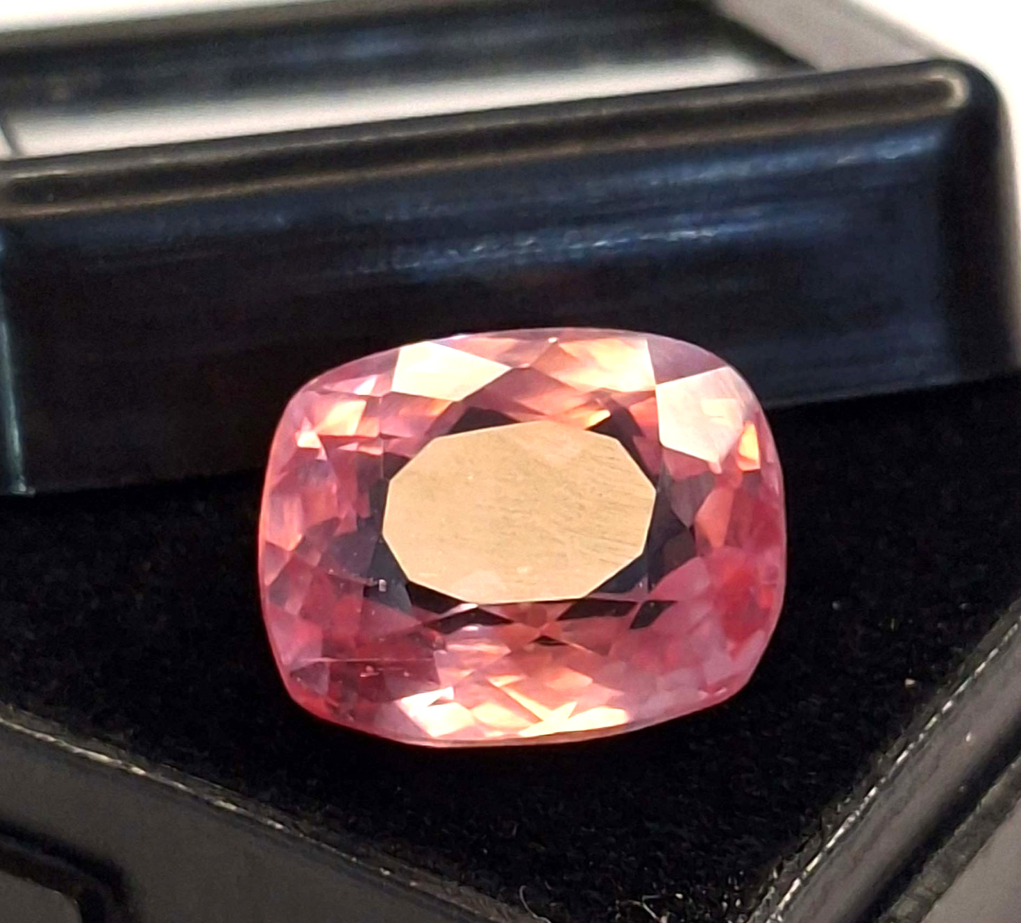 Outstanding 10-12 Ct Peach Morganite Natural Cushion Cut Loose Gemstone RK368