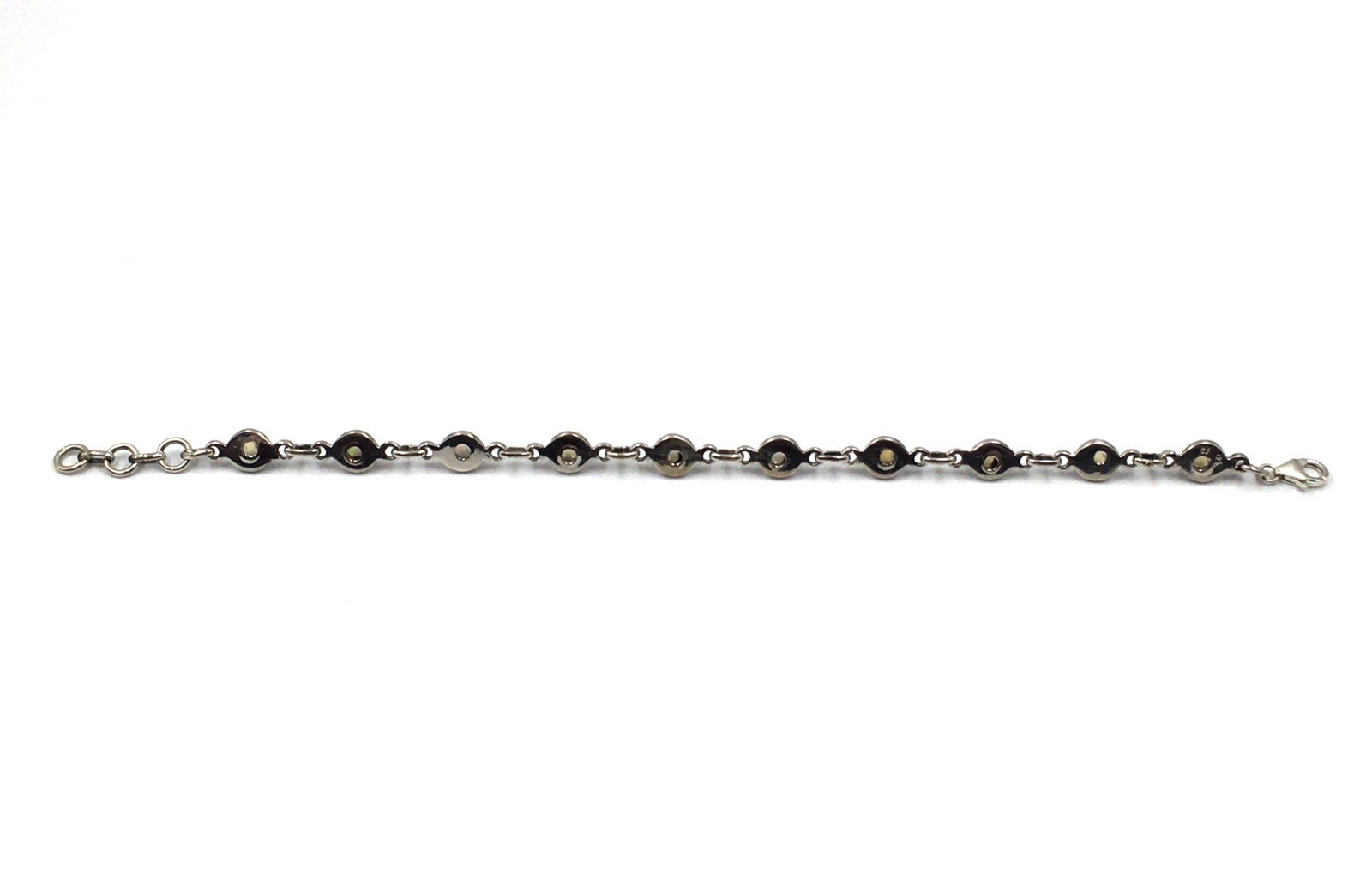 19-21.5cm Bracelet 925 Sterling Silver Opal Tennis Bracelet 4.9c Jewelry Multicolor