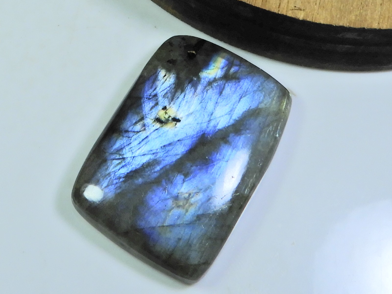 27X40X07MM Natural Labradorite Multi Rectangular Cabochon Gemstone 85Cts.