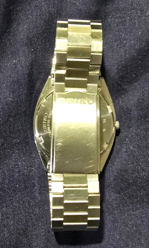 Vintage Seiko Chronos 8123-5260 Quartz Black Dial Day Date Clean – Running Watch