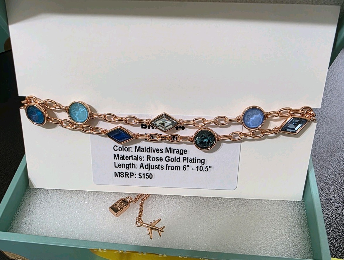 Maldives Mirage Rose Gold Plated Jewel Candy Bracelet
