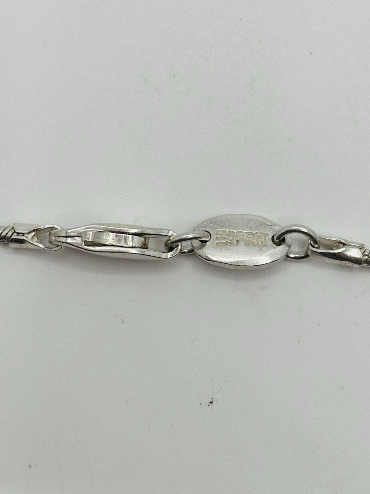Esprit Vintage 925 Silver Snake Chain Necklace 1.5mm Sterling Silver 16.5”