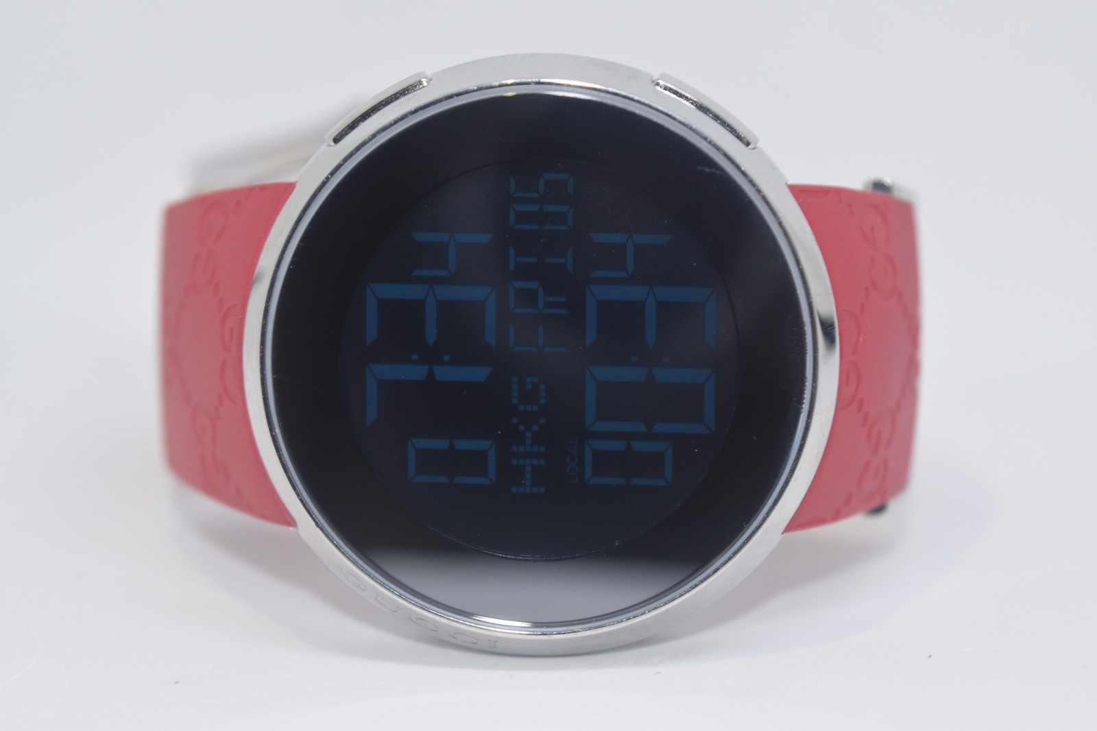 New Authentic Men’s Red I Gucci Ya114212 Digital Swiss watch