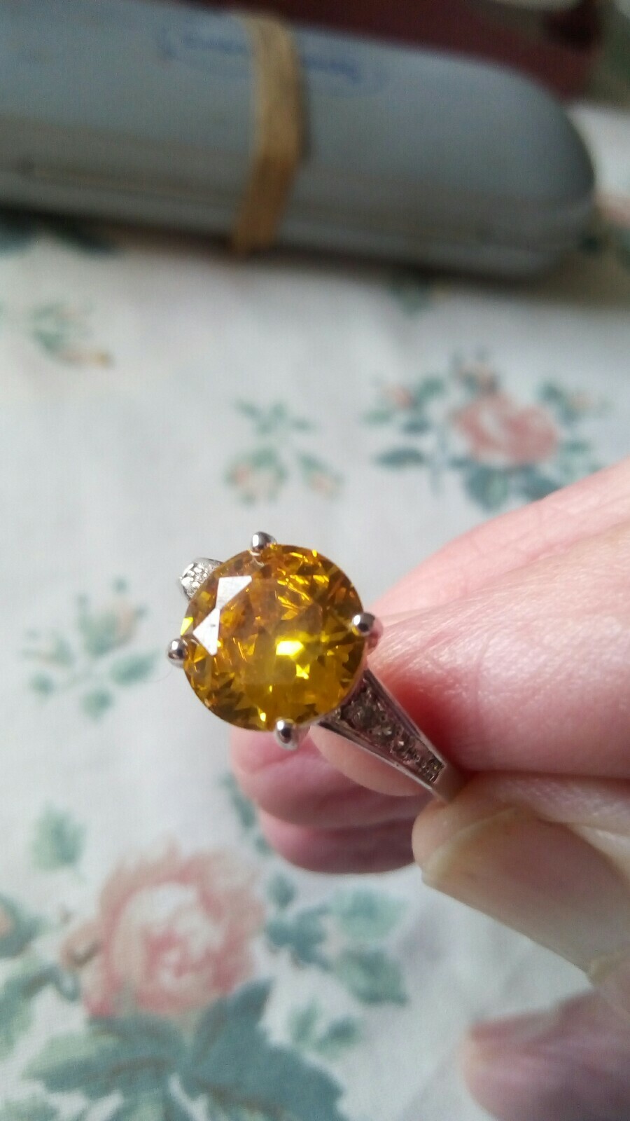 Ladies Silver Jewel Ring