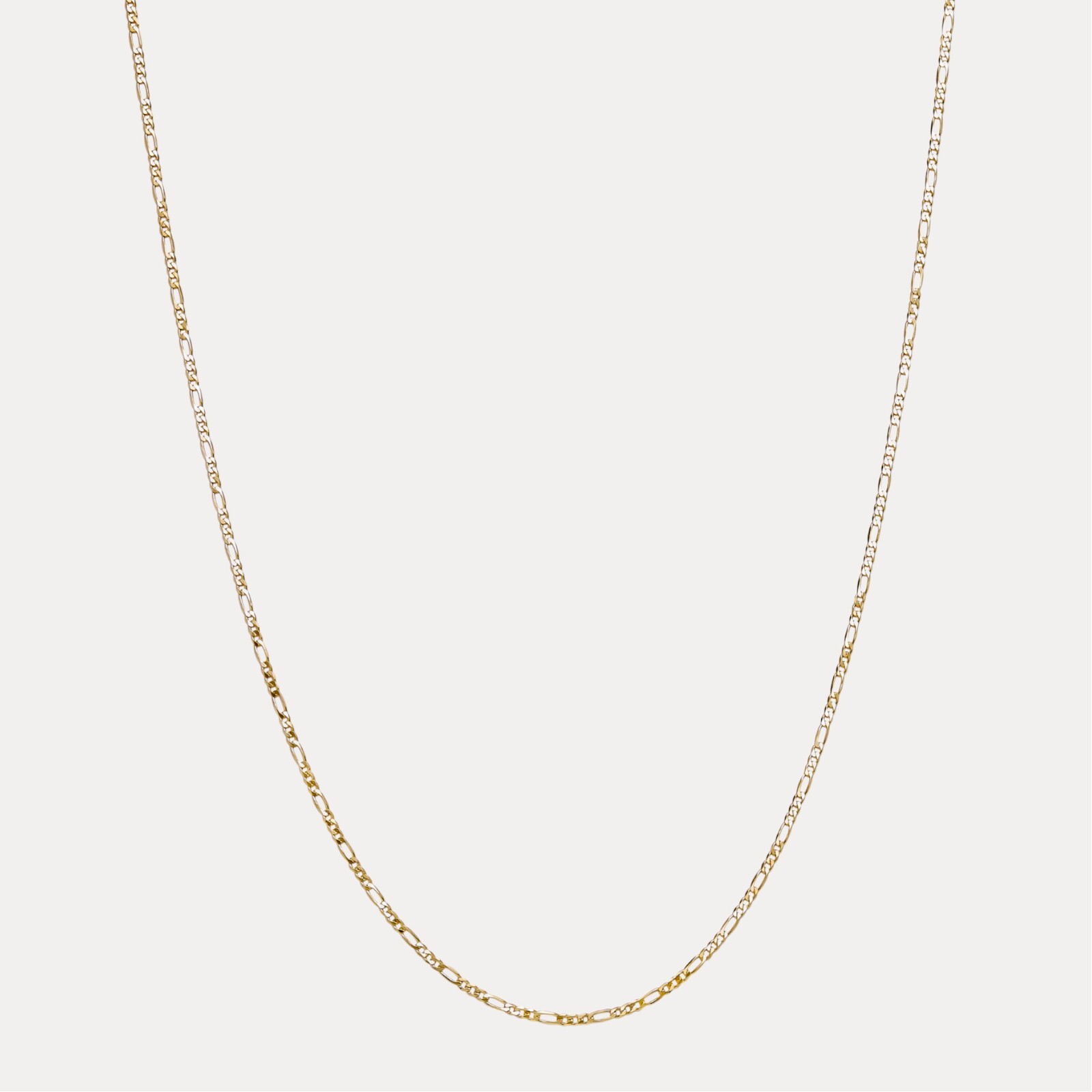 2.5mm Figaro Necklace – 925 Sterling Silver Or 14k Gold Vermeil