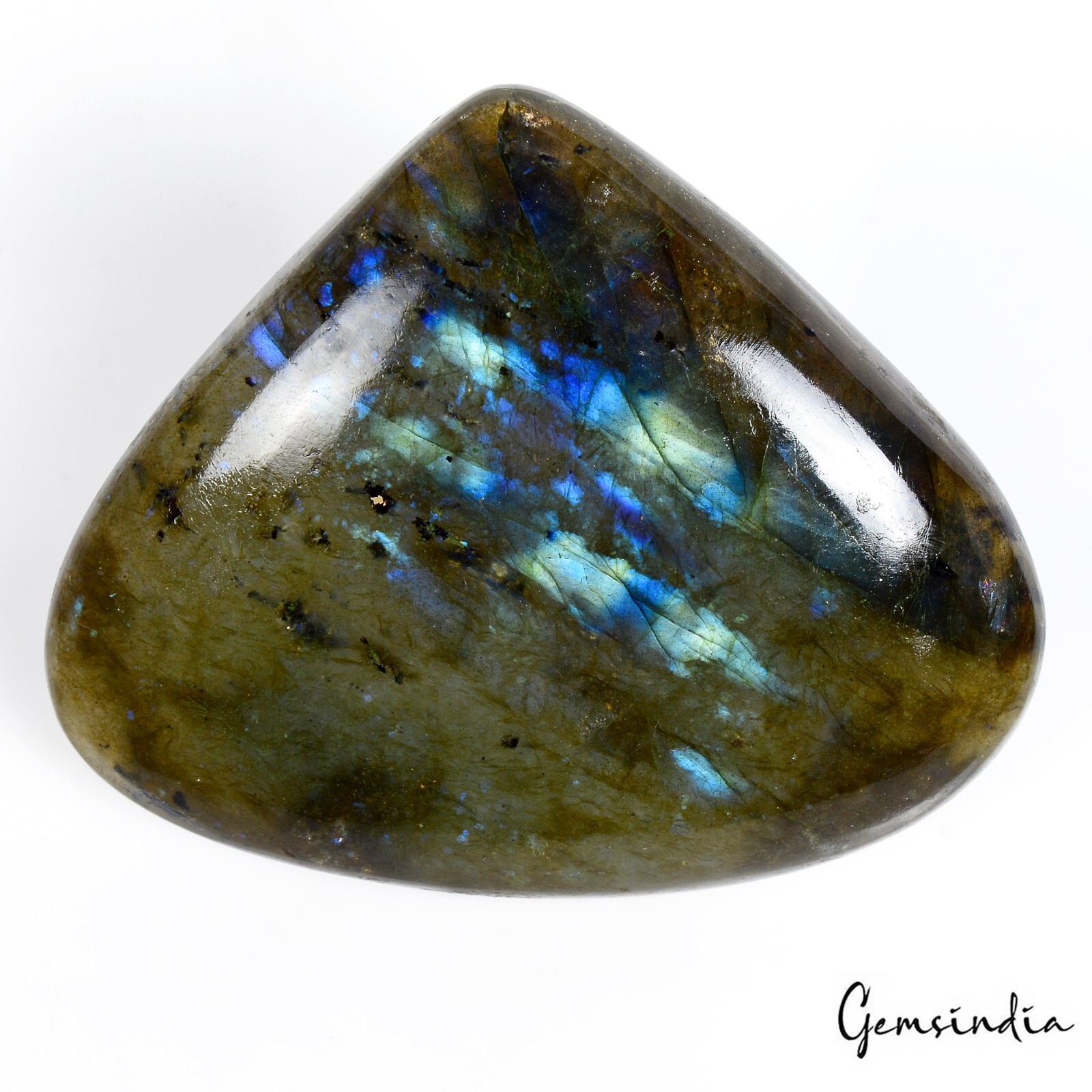 360 Ct Natural Untreated Blue Shine Labradorite Pear Cab Gems Pendant Size Gems