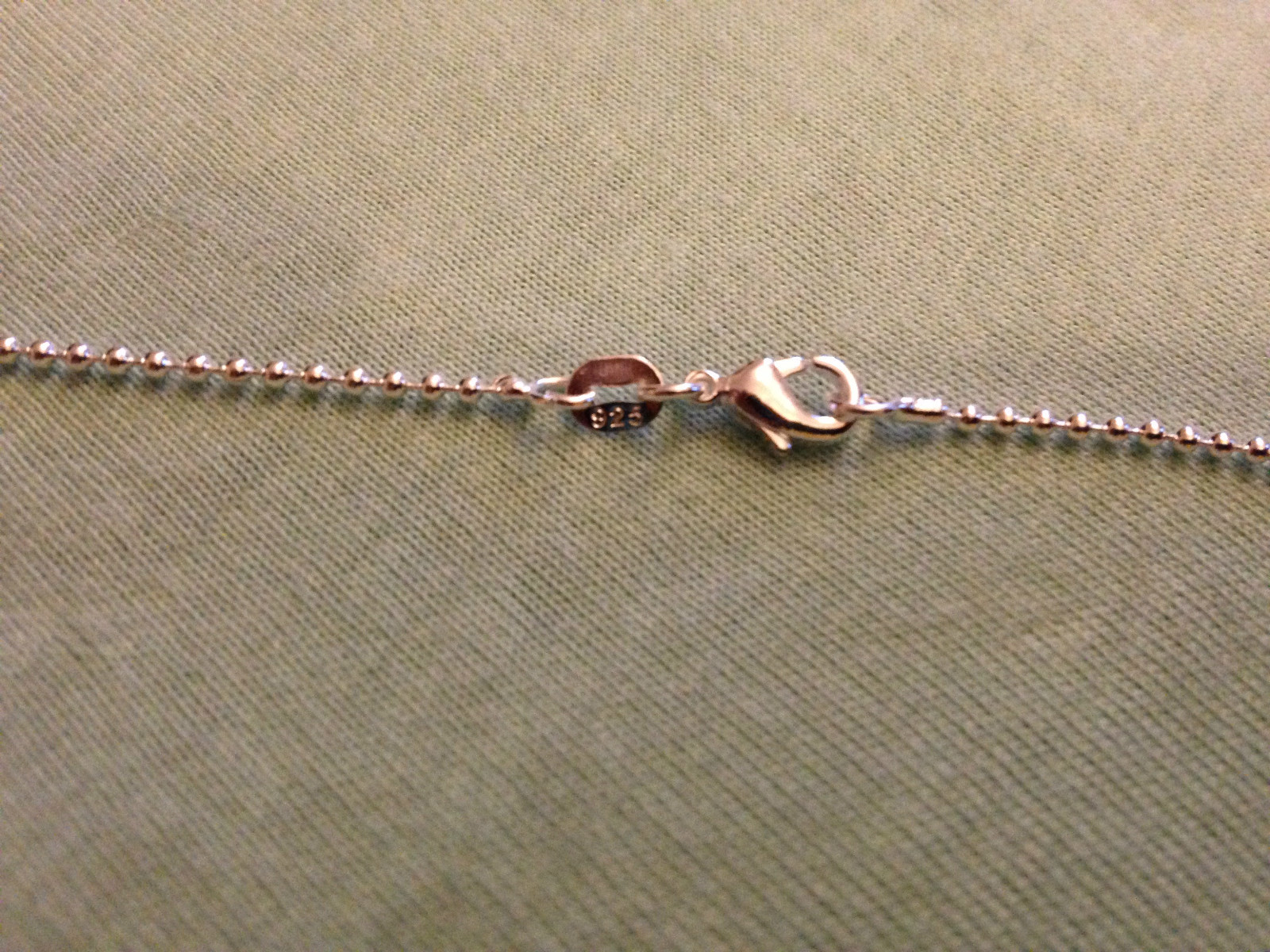 1mm Silver Ball bead Chain necklace Sterling pendant 16-30 925 Inches B