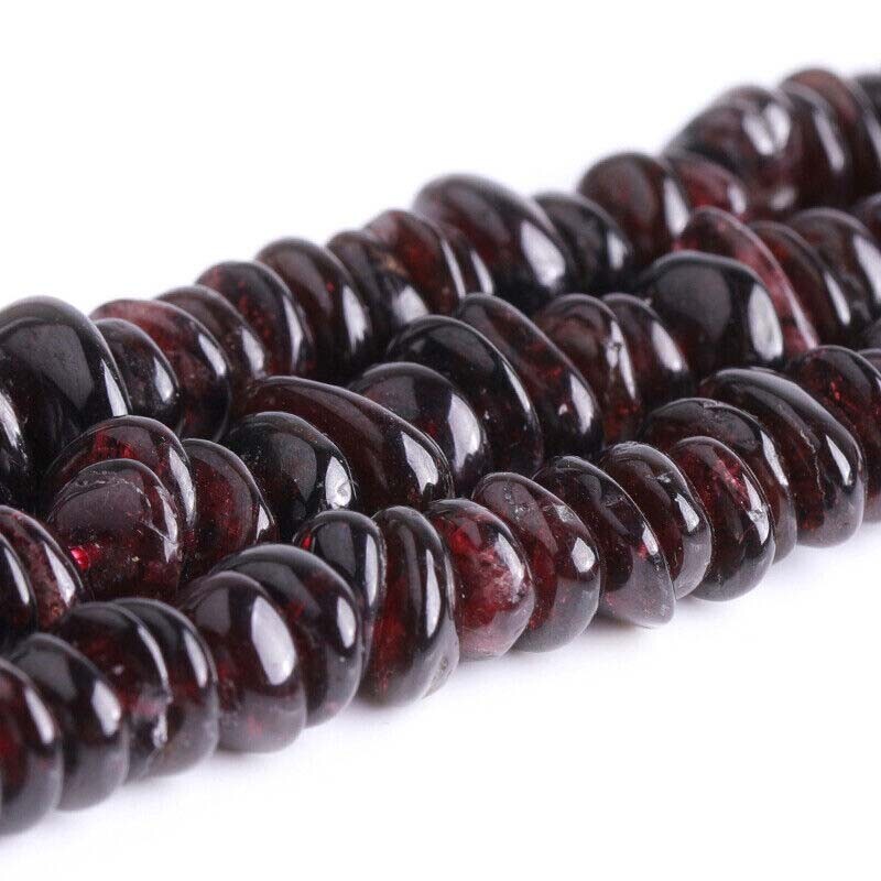 Natural Red Garnet Gemstone Irregular Gravel Loose Beads 15 ” Strand AA
