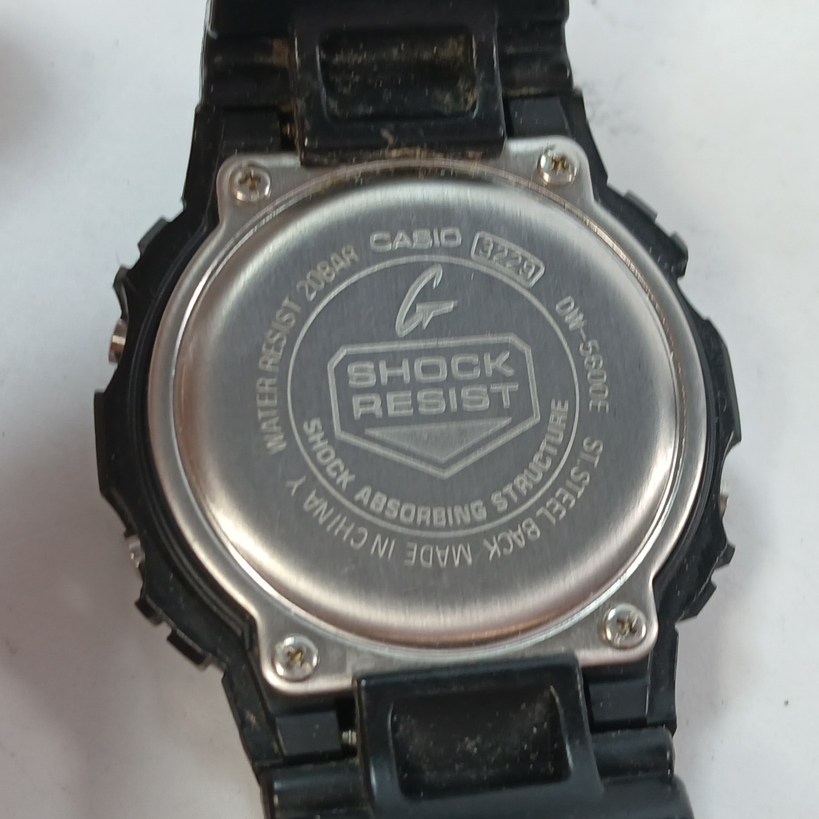 Casio G-Shock Watch Men Digital 44mm Backlight 3229 DW-5600E NEEDS BATTERY