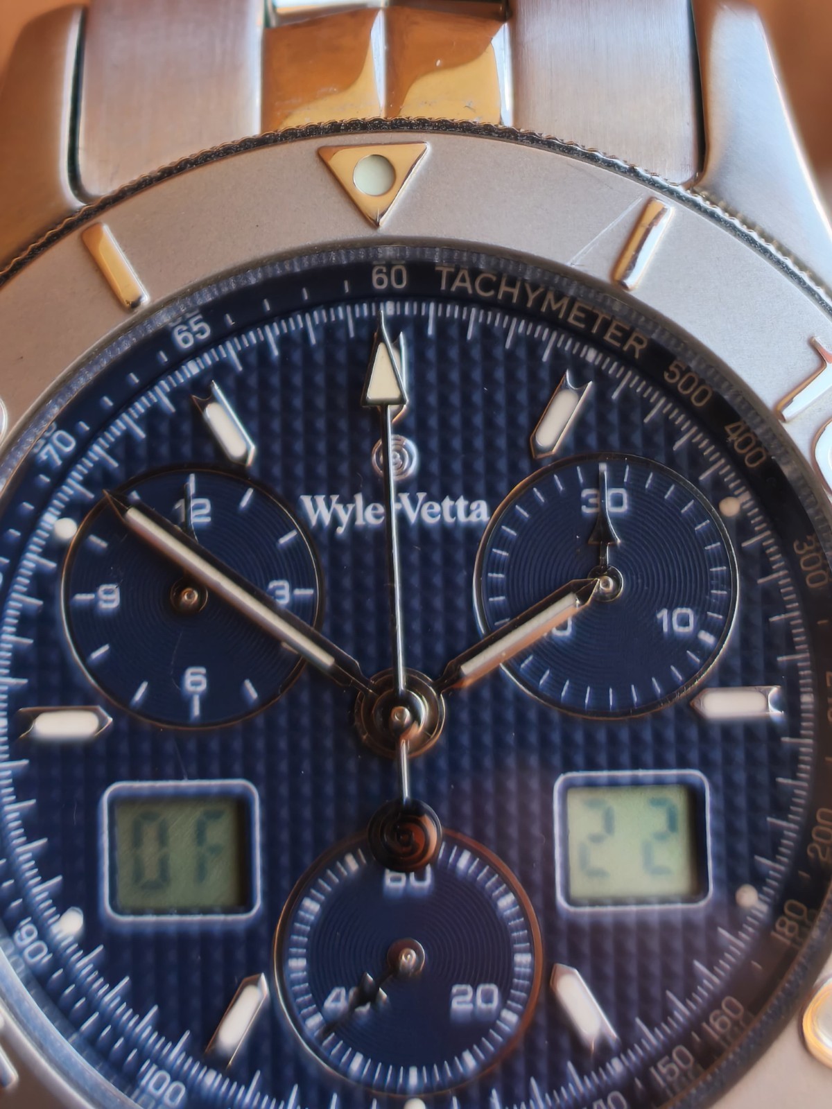 Wyler Vetta Challenge watch Ref. 1119770165 Ana Digit Blue Dial