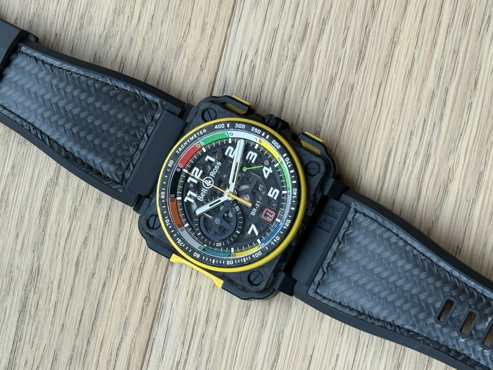 Bell & Ross BR-01 Renault F1 Special Box Papers Skeleton Automatic Chronograph