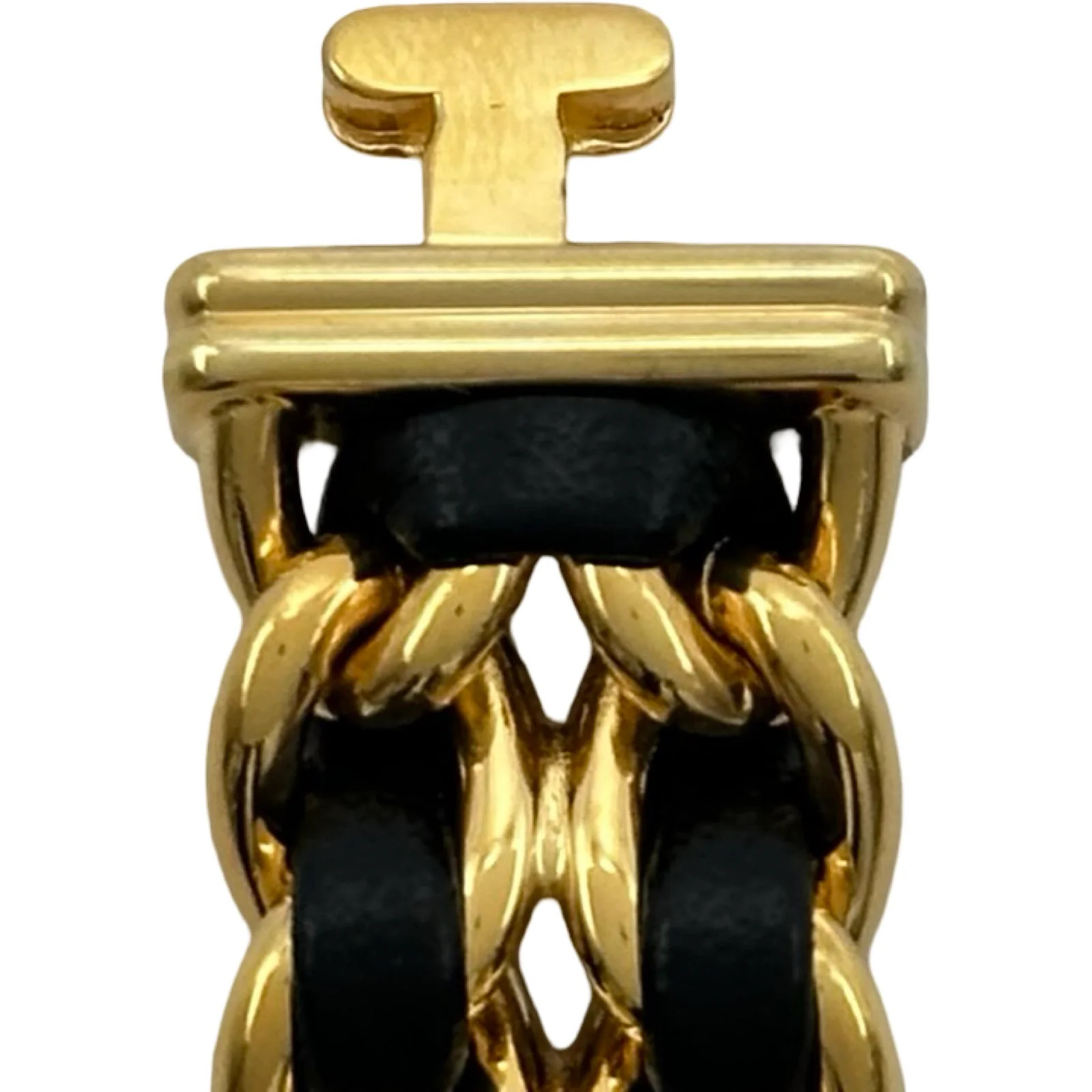 Chanel Première M H0001 20mm Gold Black Dial Quartz Watch OKW2255