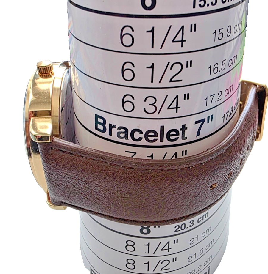 U.S. Polo Assn. Men’s Accutime Watch, Gold-Tone USC90053KL Size 7 1/2 Org Box