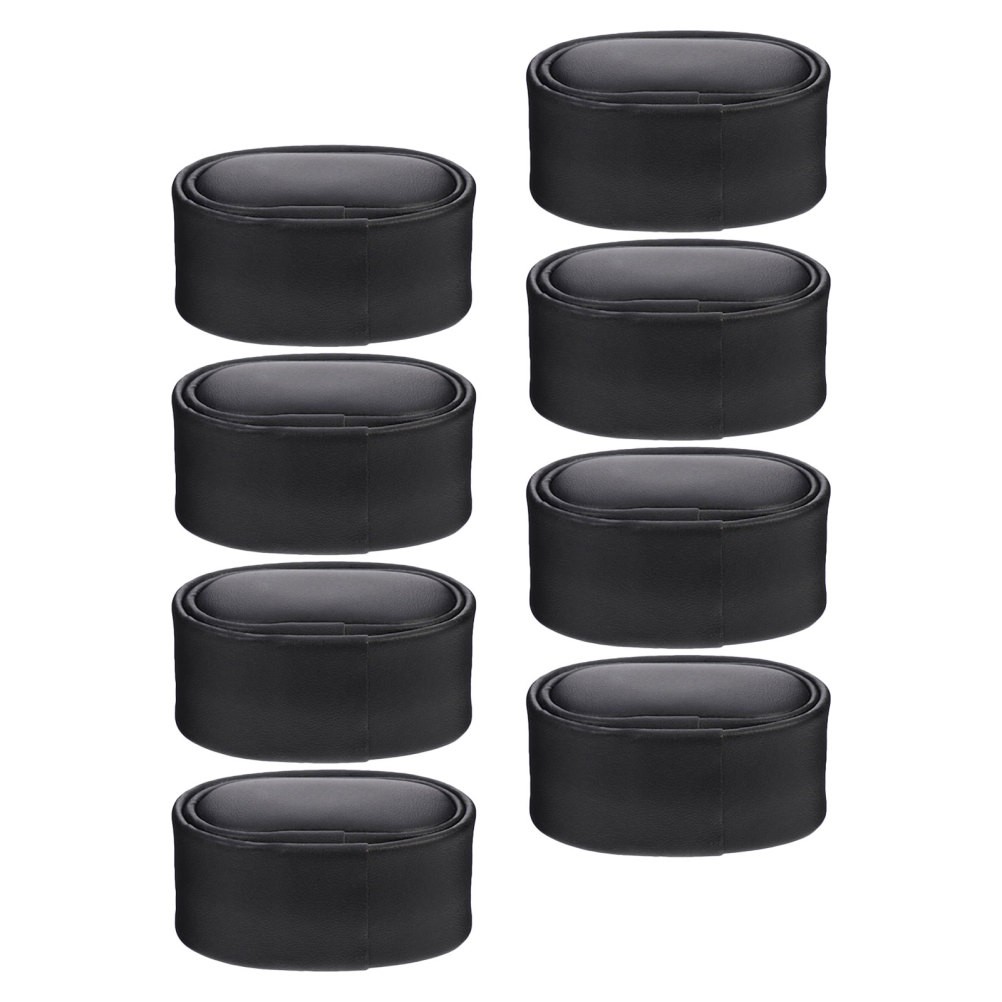 8Pcs Black Small Watch Display Pillows Soft PU Cushion for Bracelet Storage