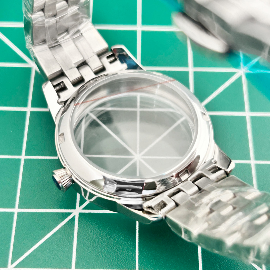 33MM Cocktail Stainless Steel Watch Case and Strap Fit NH35 7S26 NH38 Movement