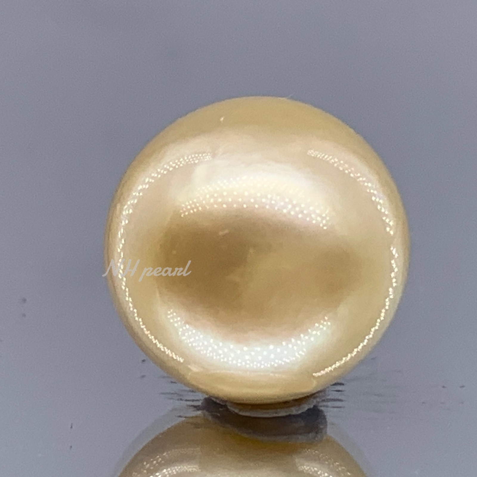 South Sea Pearl Near round 12mm x 13.4mm Lombok Indonesia 2.66g undrilled