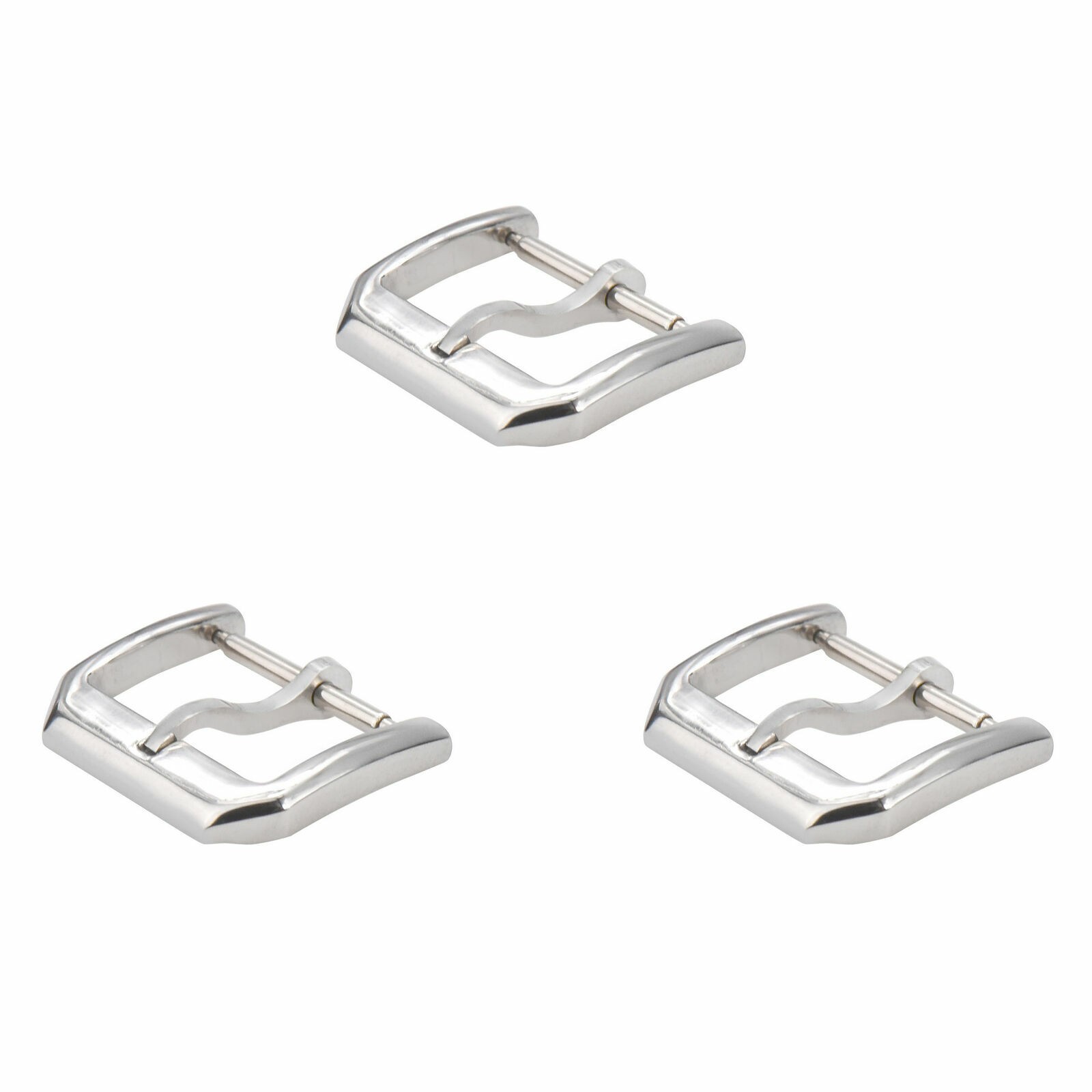 3-18MM TONGUE TANG BUCKLE FOR IWC PILOT PORTUGUESE LEATHER STRAP BAND POLISH
