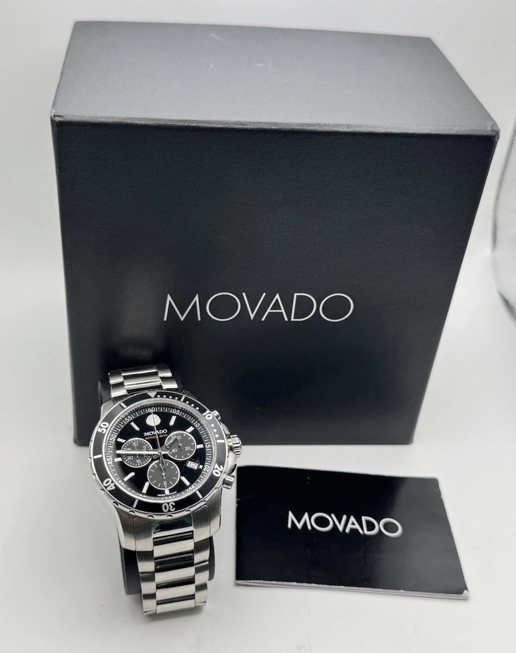 Mens Movado 800 Series Chronograph Wrist Watch With Date 14.1.27.1426