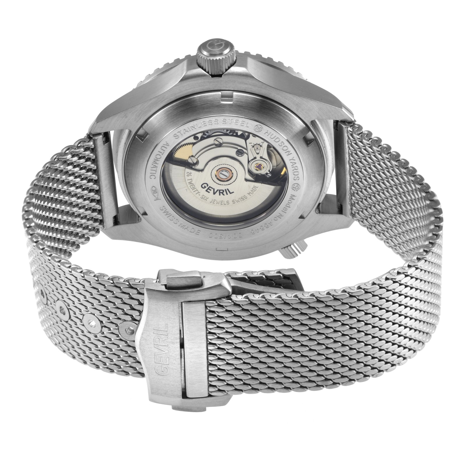 Gevril Men’s 48848B Hudson Yards Diver Swiss Automatic Stainless Steel Watch