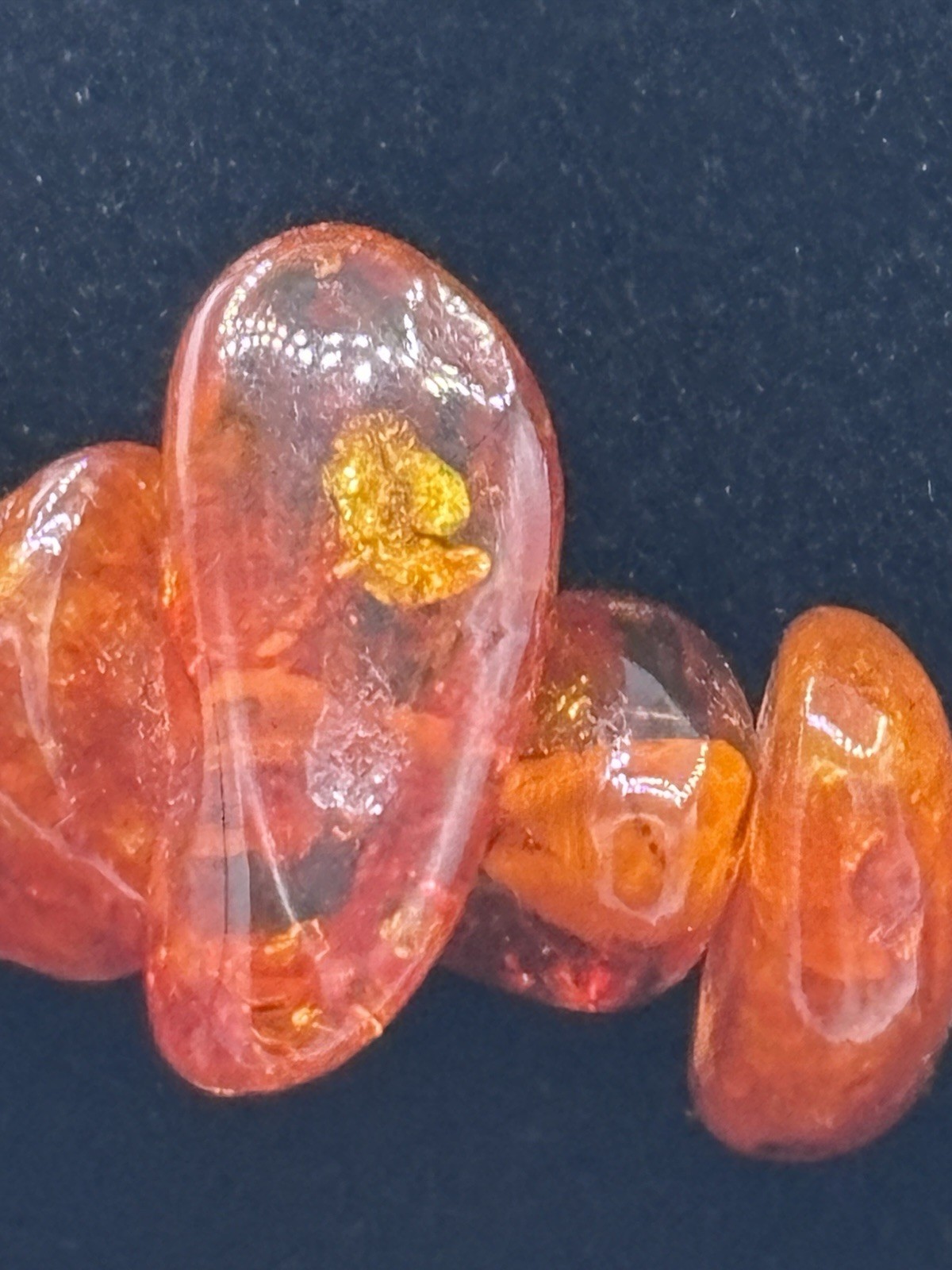 Vintage Baltic Amber Nugget Necklace 114g/4oz– Natural Cognac Inclusions – 42”