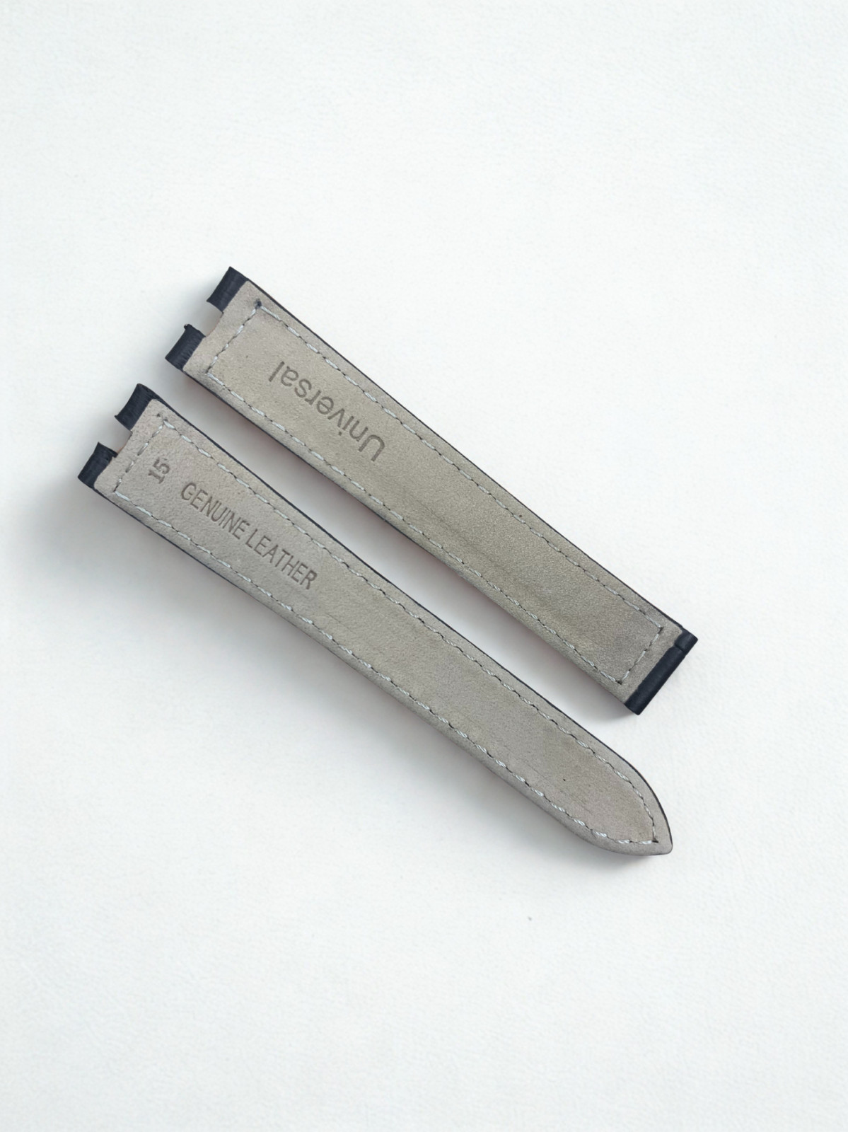 Black Leather Watch Band | 15mm band width For Cartier Must de Cartier Vendôme