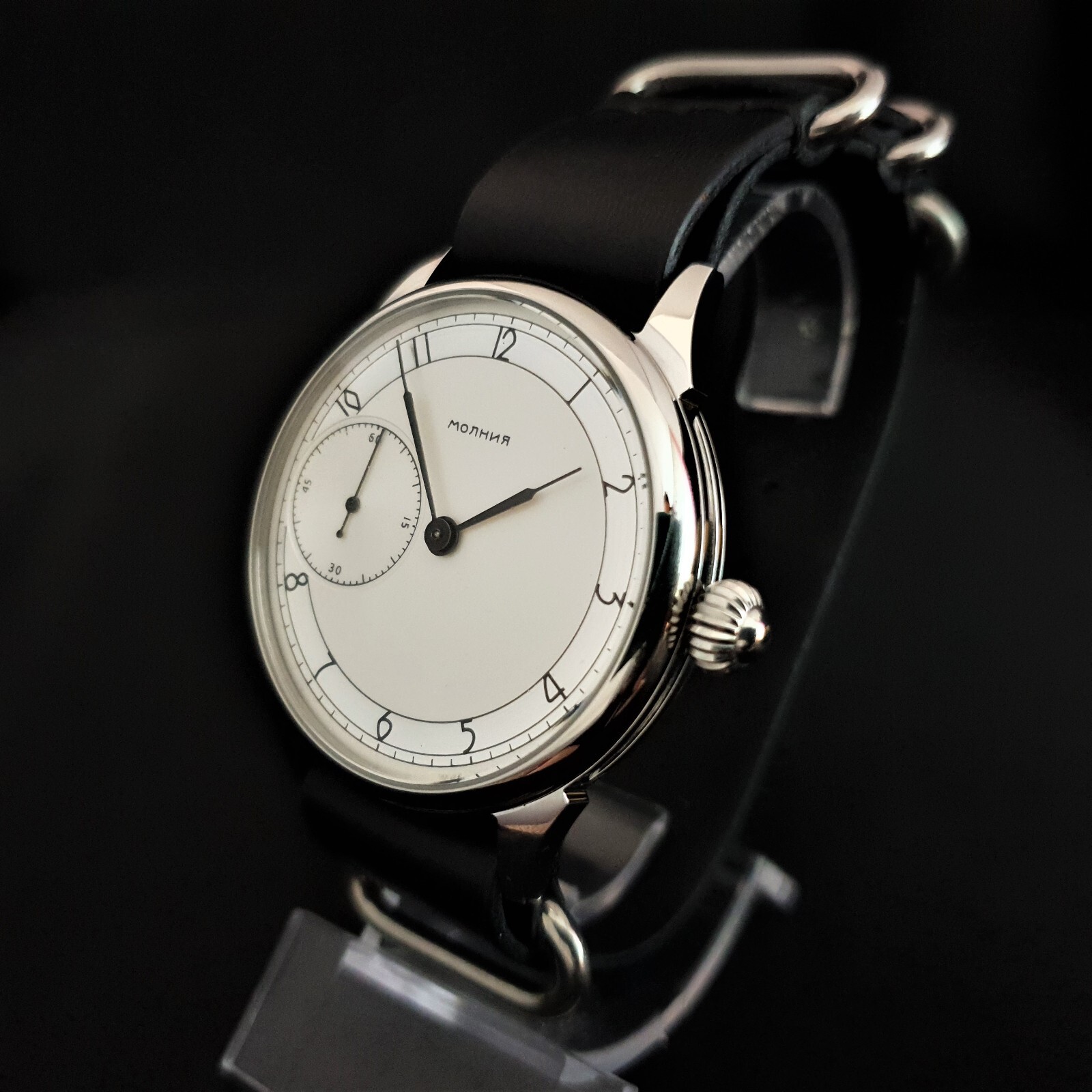 Watch Marriage 3602 Silver dial Dress WristWatch Mechanical Vintage Style USSR