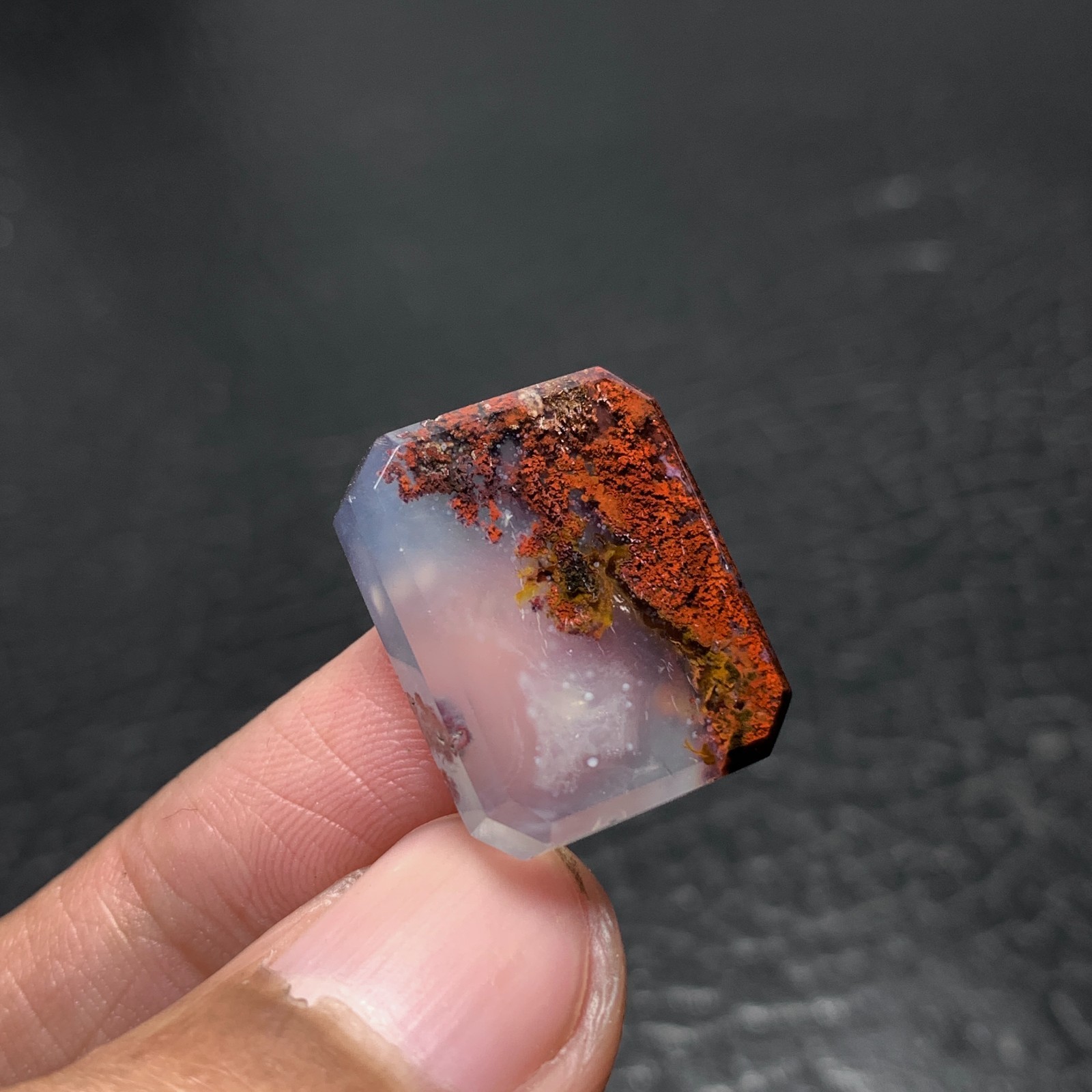 Scenic Moss Agate Cabochon 20x16x5mm High Quality 18.5 ct
