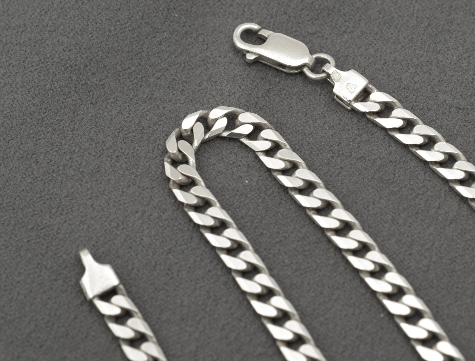 Vintage Sterling Silver Curb Chain Necklace 20 Inch 50cm – IBB 925
